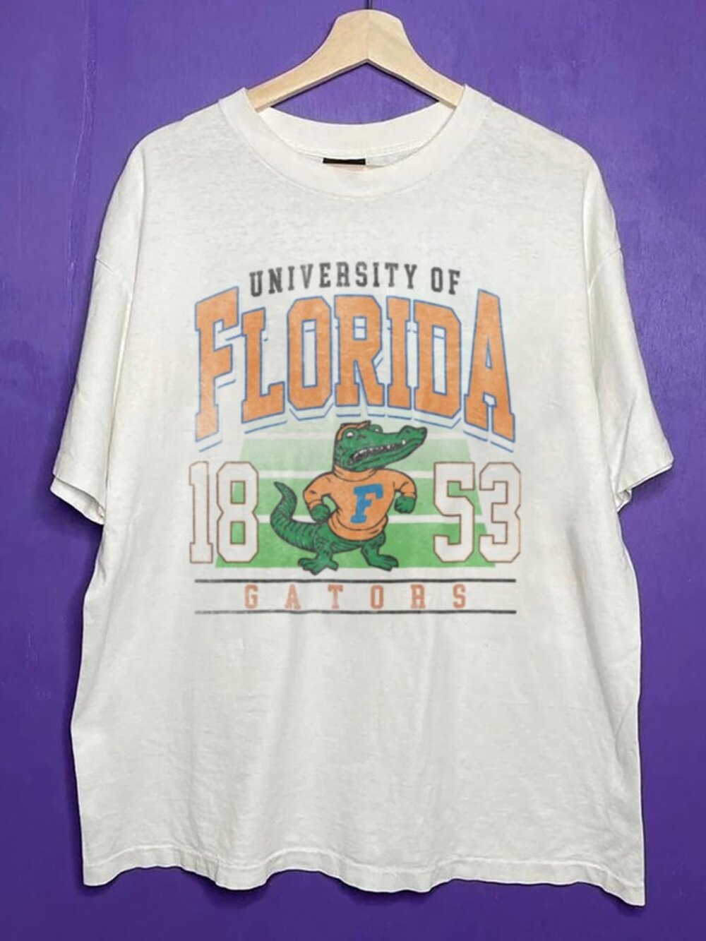 Retro 1853 Florida Gators Football Mascot Fan Shirt, University of Florida Shirt
